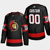 Ottawa Senators Customized Black Adidas 2020-21 Player Home Stitched Jersey